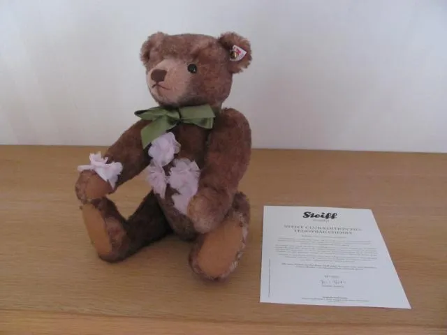 STEIFF Club-Teddy Cherry, 33cm, rotbraun