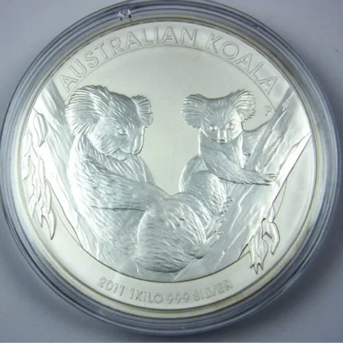 1 kg Silber Münze Australien Koala 2011 in Kapsel- selten!