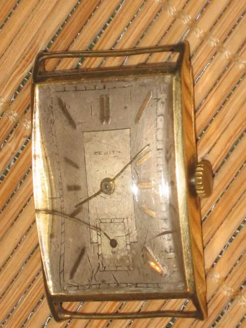 Zenith Goldarmbanduhr Art Deco